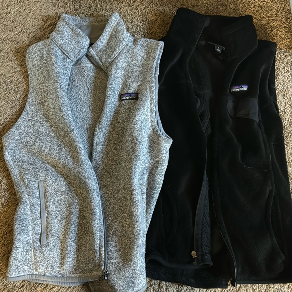 Bundle of two women’s size m Patagonia vests